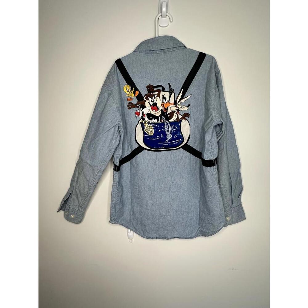 Warner Bros. Kids Denim Button Down - Sz. L